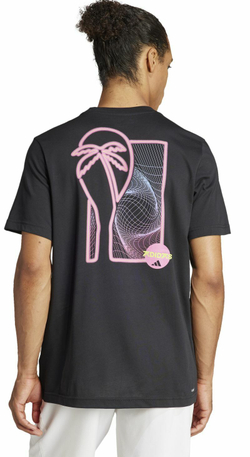 Мужская теннисная футболка Adidas Graphic Play Tennis T-Shirt - black