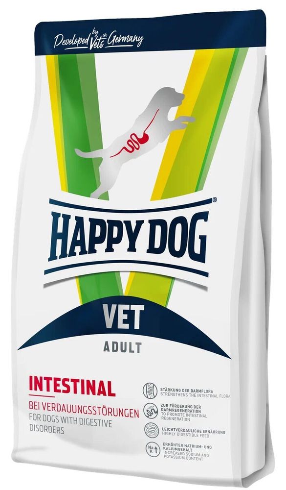 Сухой корм Happy Dog Vet Intestinal для собак при чувствительном пищеварении 1 кг Сухой корм Happy Dog Vet Intestinal для собак при чувствительном пищеварении 1 кг