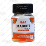 Съедобная силиконовая плавающая приманка KDF Banan Maggot Cheese Сыр 35 мм цв бело-оранжевый флуоресцентный 4