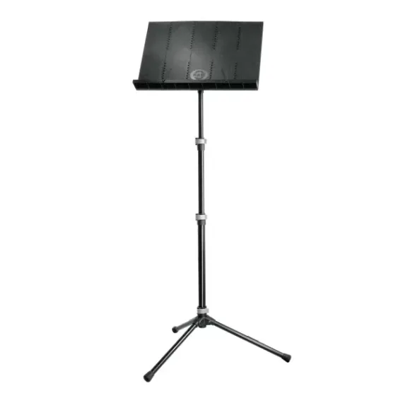K&amp;M 12125-000-55 пюпитр оркестровый со складным столом, р-р 505х340 мм, высота 720-1550 мм, с чехлом