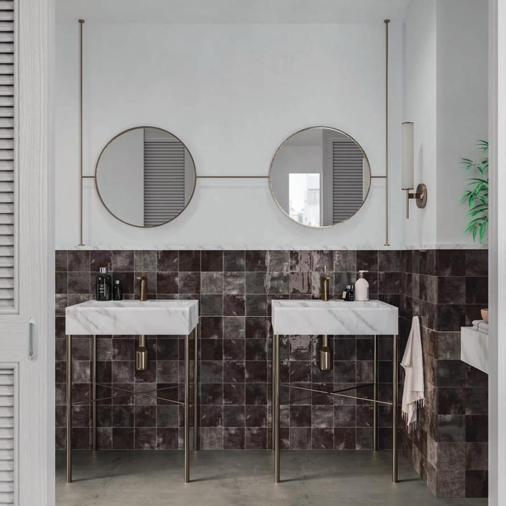 DNA Tiles Enamel SQUARE MOSS 12.5x12.5