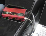 Инвертор 12V-220V 2000W красный универсальная розетка Lvyuan