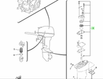 Рем. комплект помпы Yamaha 63V-W0078-01-00 9.9-15л.с.