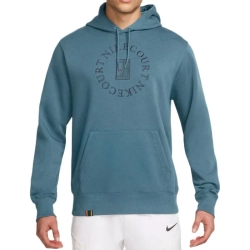Мужская теннисная кофта Nike Court Heritage French Terry Tennis Pullover - smoky blue/new slate
