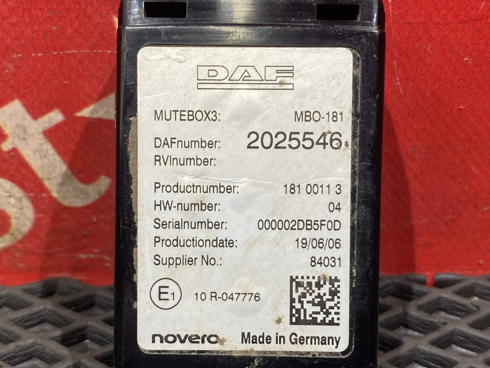 Блок управления MBO-181 2019г.