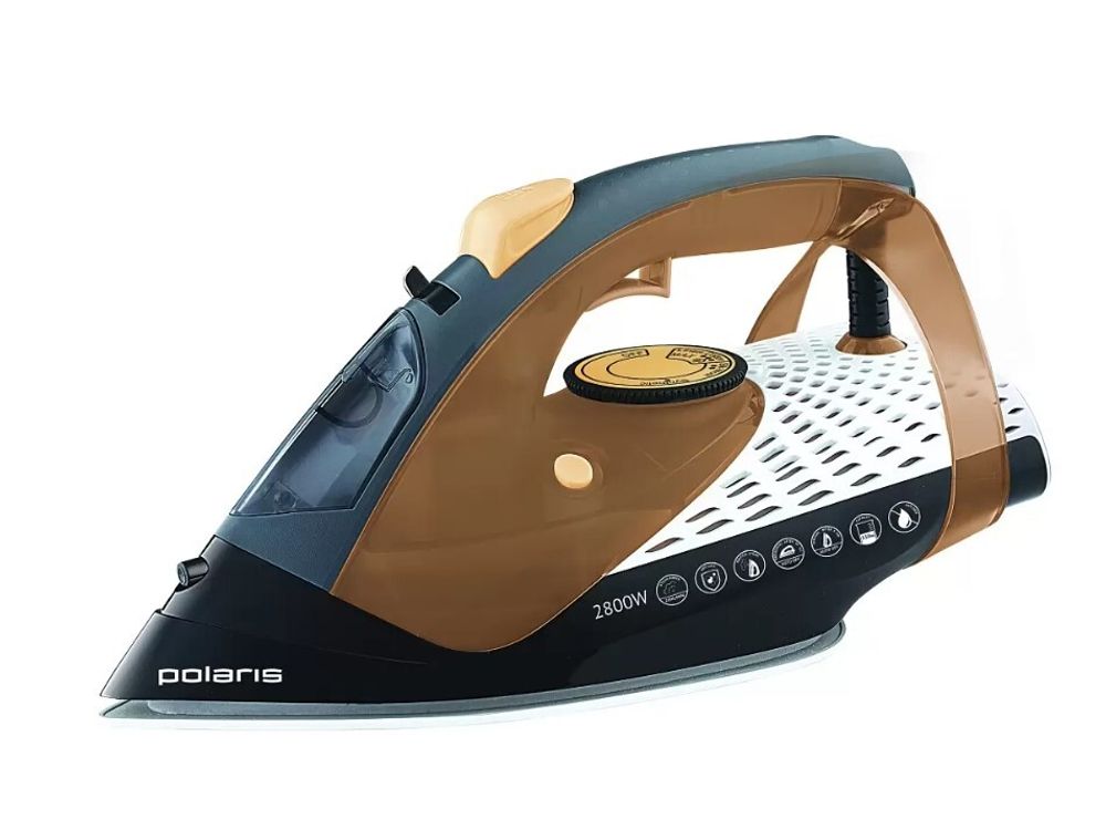 Утюг Polaris PIR-2860AK (2800Вт,керамика,автоотк.3М) черный/оранжевый