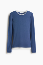 Тонкий трикотажный топ с многослойным видом - H&M