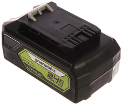 Аккумулятор GREENWORKS G24B4 24V,4А.ч,LED индикатор,Li-ion (2926807)