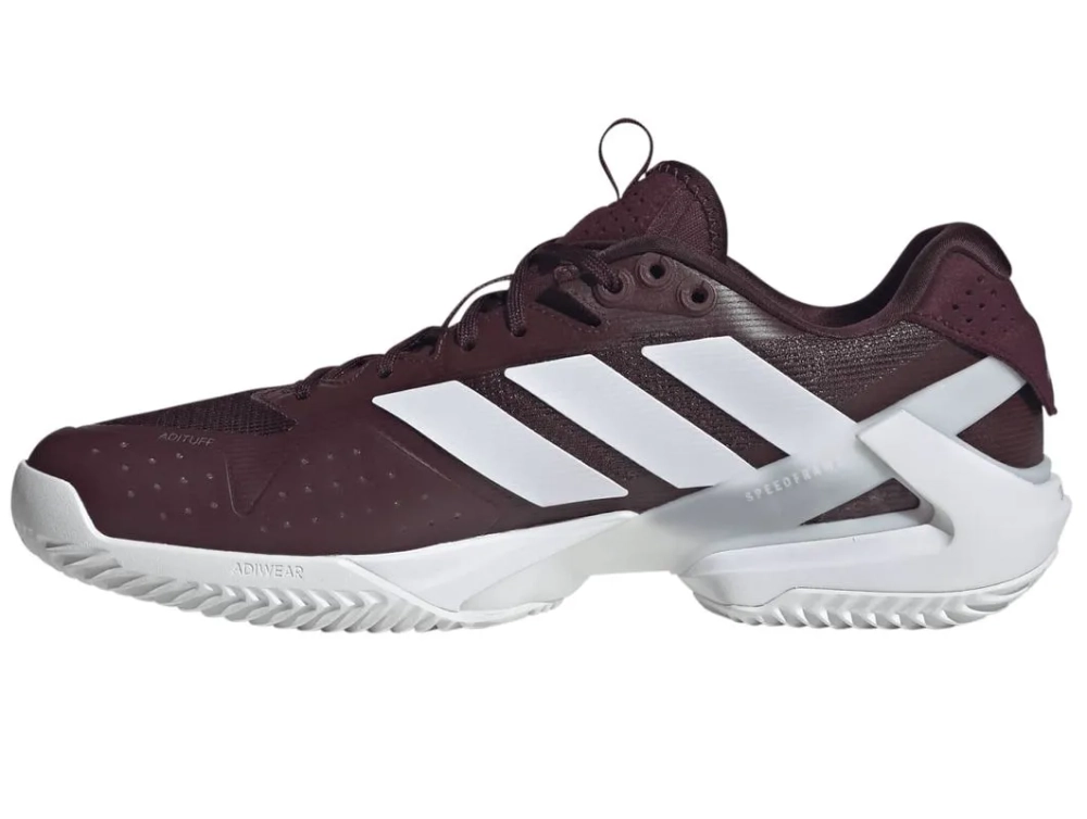 Теннисные кроссовки Adidas Adizero Ubersonic 5 M - maroon/silver metallic/core black