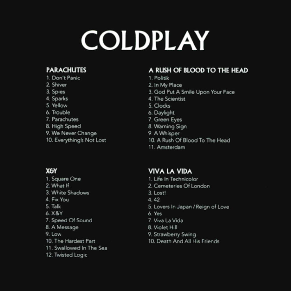 Coldplay / 4CD Catalogue Set (4CD)