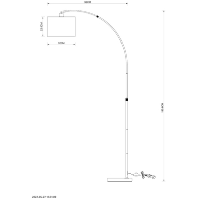 Торшер Arte Lamp PAOLO A4060PN-1CC, 1хE27