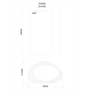 Подвесной светодиодный светильник 36W 4000К A1847SP-36BK чёрный Cinta Arte Lamp
