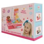 Набор "Кухня Girl's club" на бат. в ком.: набор аксесс. 30 пред. вода, 40,5*15*24,8см, коробка