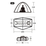 ПАЛАТКА NATUREHIKE CYCLING 1 NH18A095-D 210T