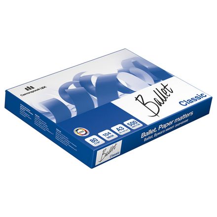 Бумага А3, 80г/м2, Ballet-Classic, 500л., класс B, белизна 153%