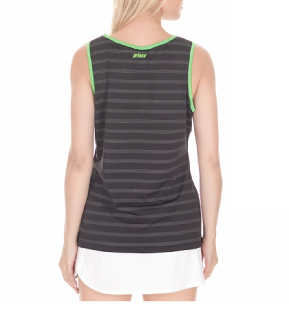 Женский топ теннисный Prince Tank Top - черный