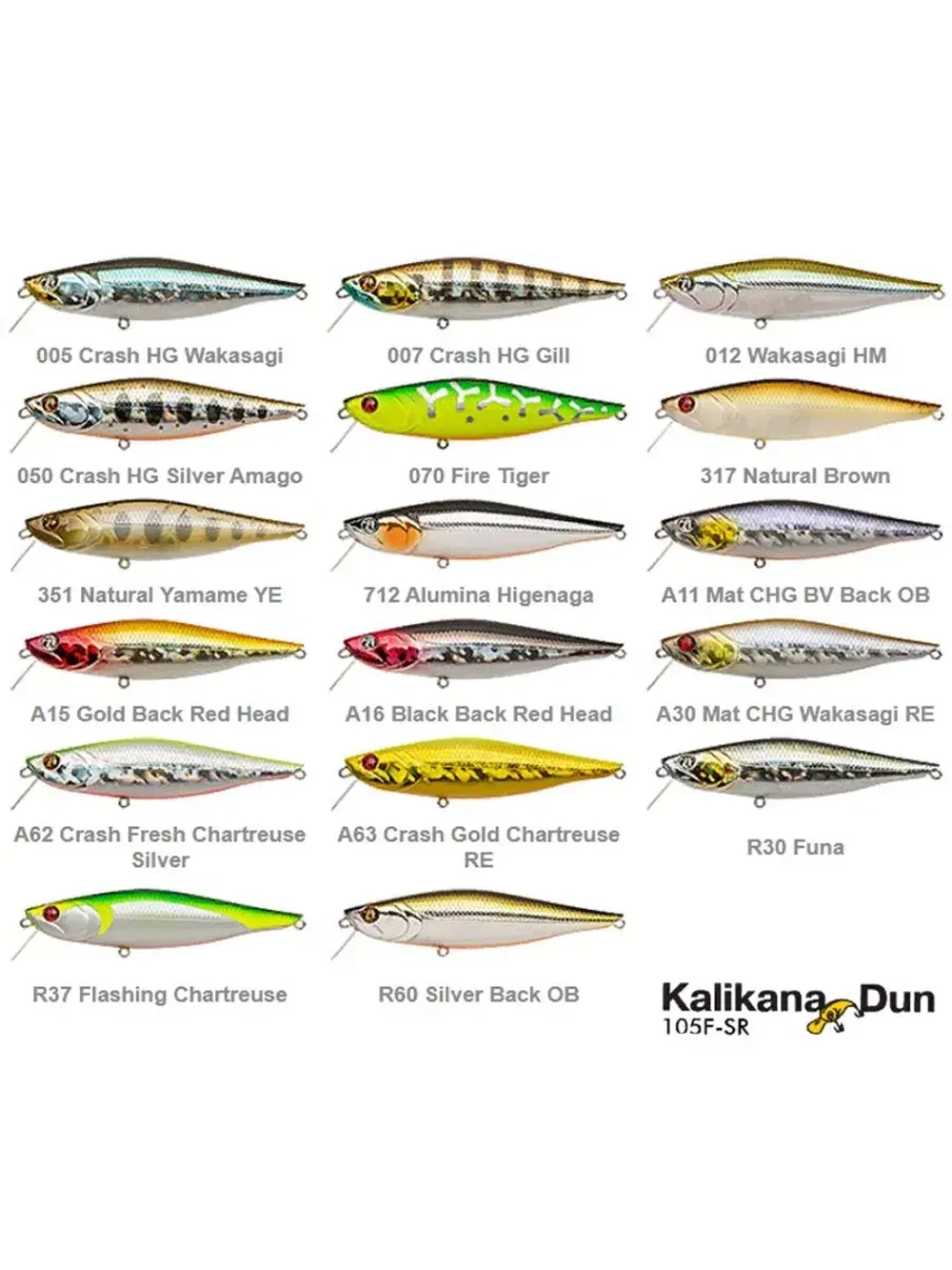 Воблер Kalikana Dun 105F-SR 105мм 17.6 гр. 0.2-0.6 м. R30