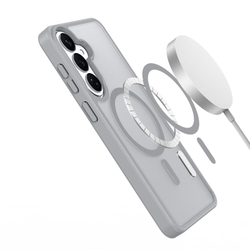 Чехол серого цвета с MagSafe для Samsung Galaxy S26, серия Yind Series от Dux Ducis