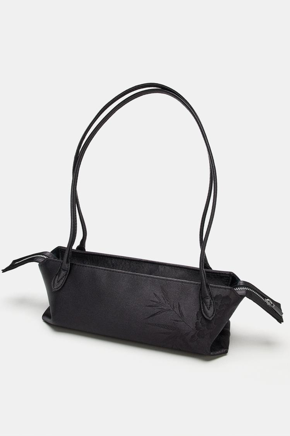ZARA СУМКА С ПЛЕЧЕВЫМ РЕМНЕМ, ЧЕРНЫЙ