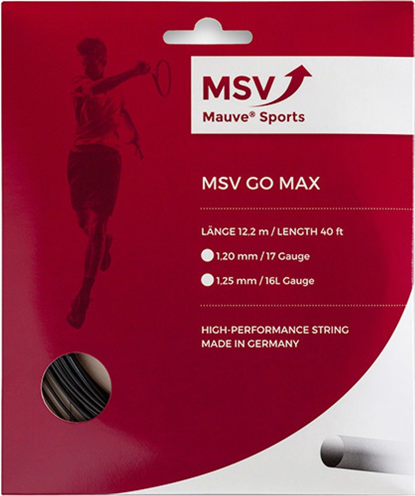 Теннисные струны MSV Go Max (12 m) - black