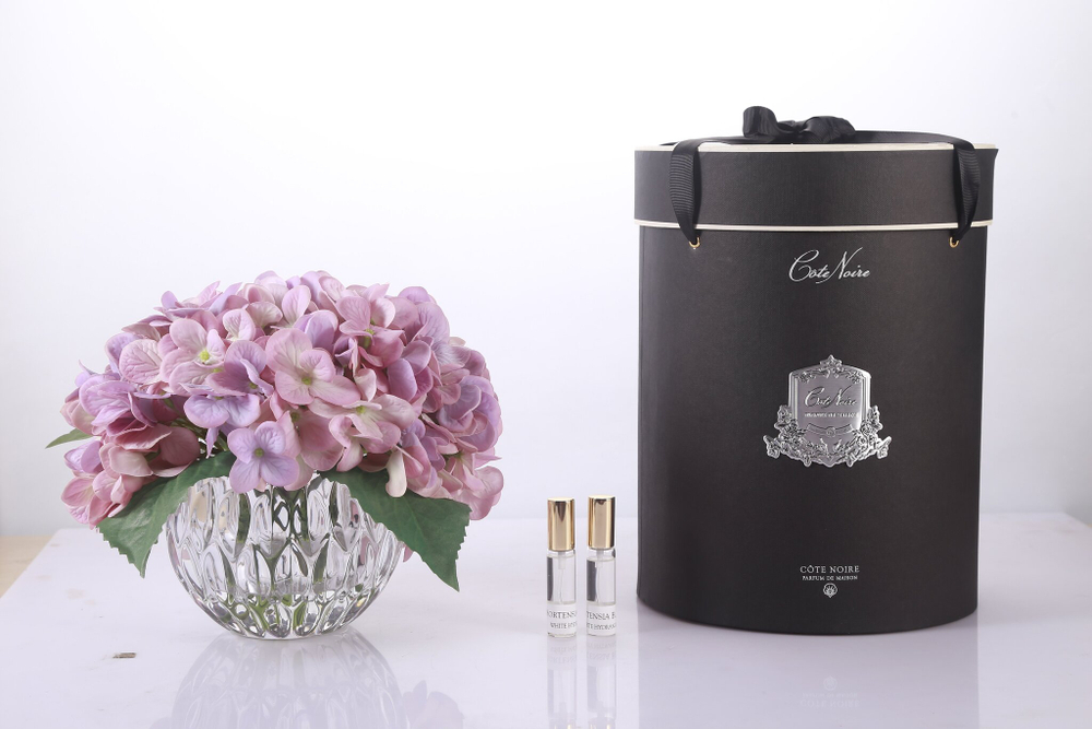 Букет/Композиция/Цветы HYDRANGEAS MAUVE Гортензии Cote Noire Сиреневый