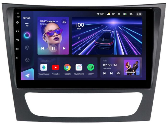 Магнитола для Mercedes-Benz E (W211) 2002-2010, CLS W219 - Teyes CC3L на Android 10, CarPlay, 4G SIM-слот