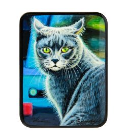 ШК-55/167-E Шкатулка «Котик» исп. Лидяева