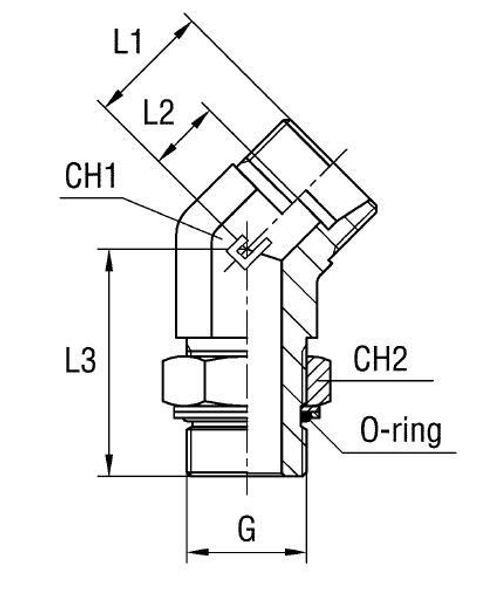 Штуцер FRG45 DS30 BSP 1.1/4 (корпус)