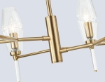 Светильник на штанге LH55201/6 BS/CL латунь/прозрачный E14*6 max 40W D660*520