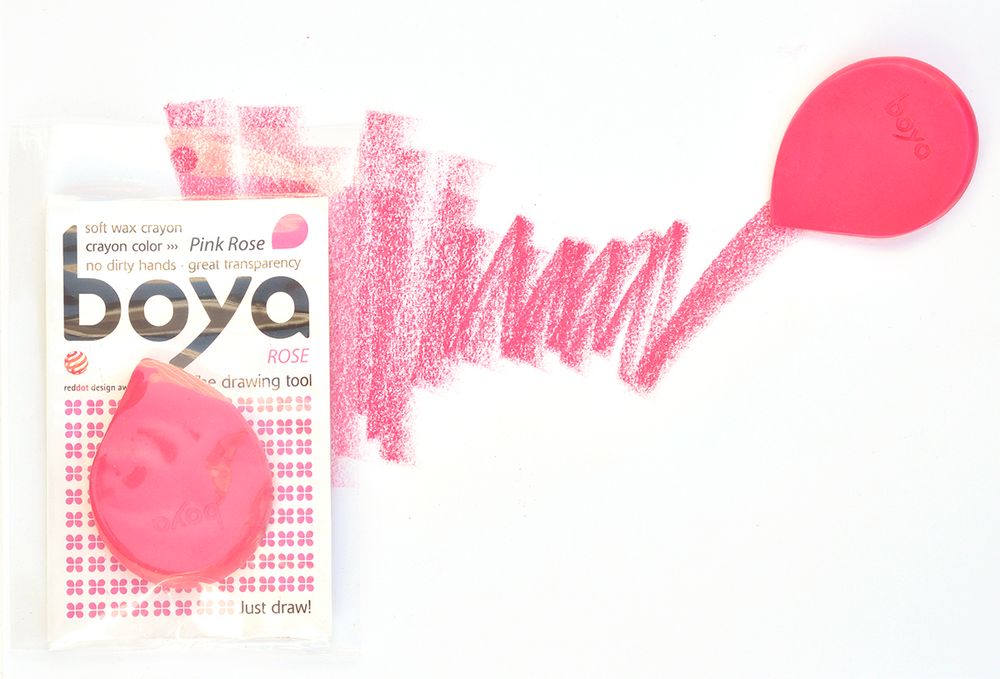 Пастель восковая Boya, мелок, 20 г, 1 шт, св.розовый