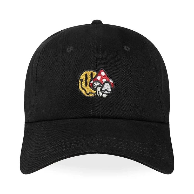 Бейсболка HAIDED DISTORTED dad cap, черный