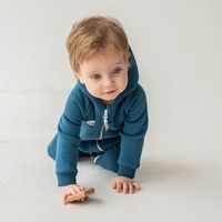 Комбинезон с капюшоном "Синий камень" утепленный 0+