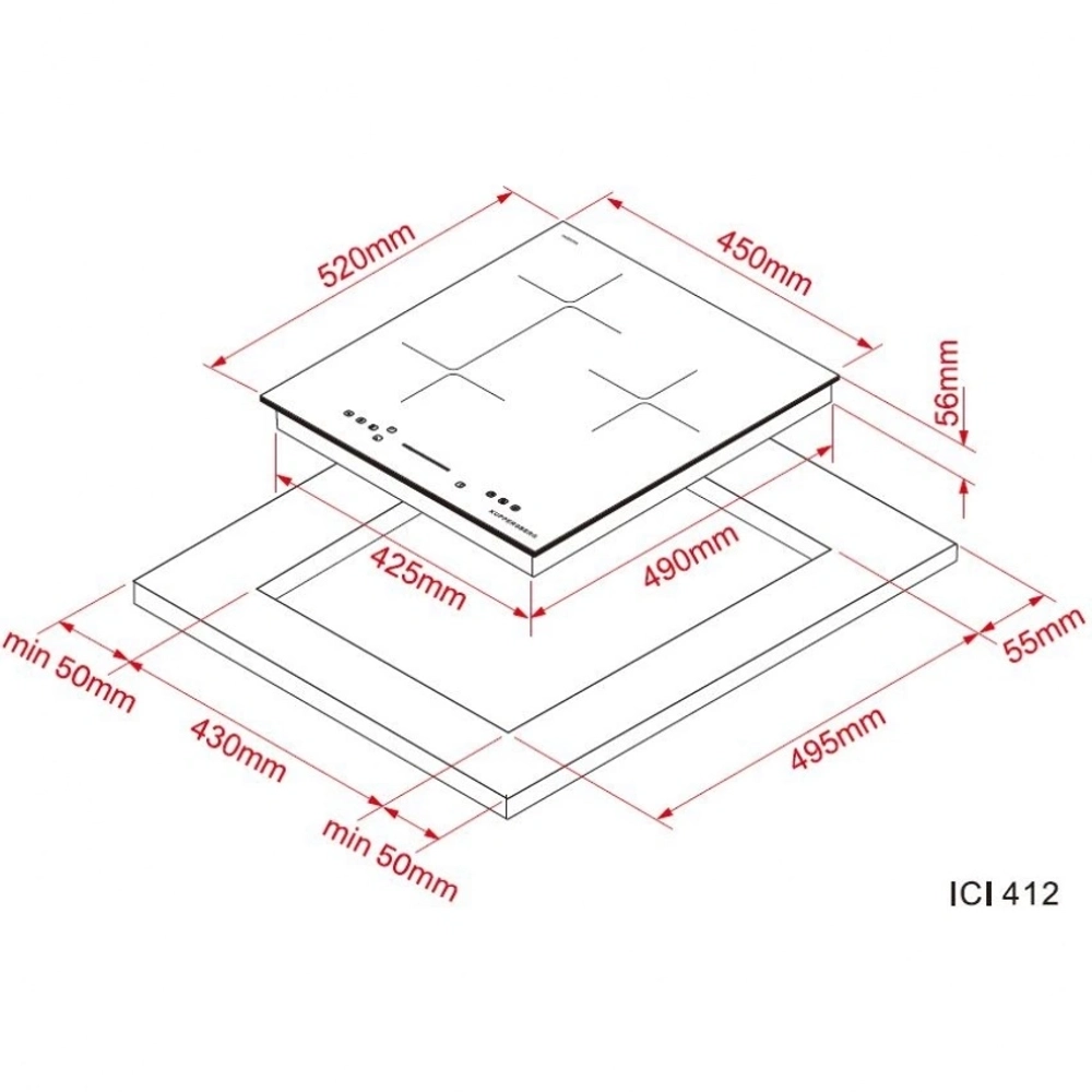 Индукционная варочная панель Kuppersberg ICI 412