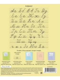 Набор тетрадей "Начинаю писать красиво" №2", 12 л, 10 шт (плёнка)