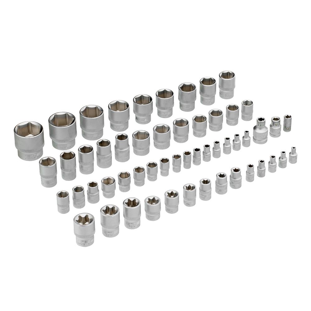 Набор инструментов, 1/4", 3/8", 1/2", Cr-V, S2, усиленный кейс, 216 предметов Stels