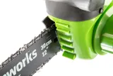 Цепная пила аккумуляторная Greenworks Арт. 20117UB, G40CS30K4, 40V, 30 см, с 1хАКБ 4 А.ч и ЗУ — фото 6