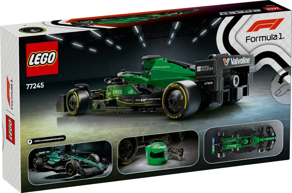 Конструктор LEGO Speed Champions 77245 Гоночный автомобиль Aston Martin Aramco F1 AMR24