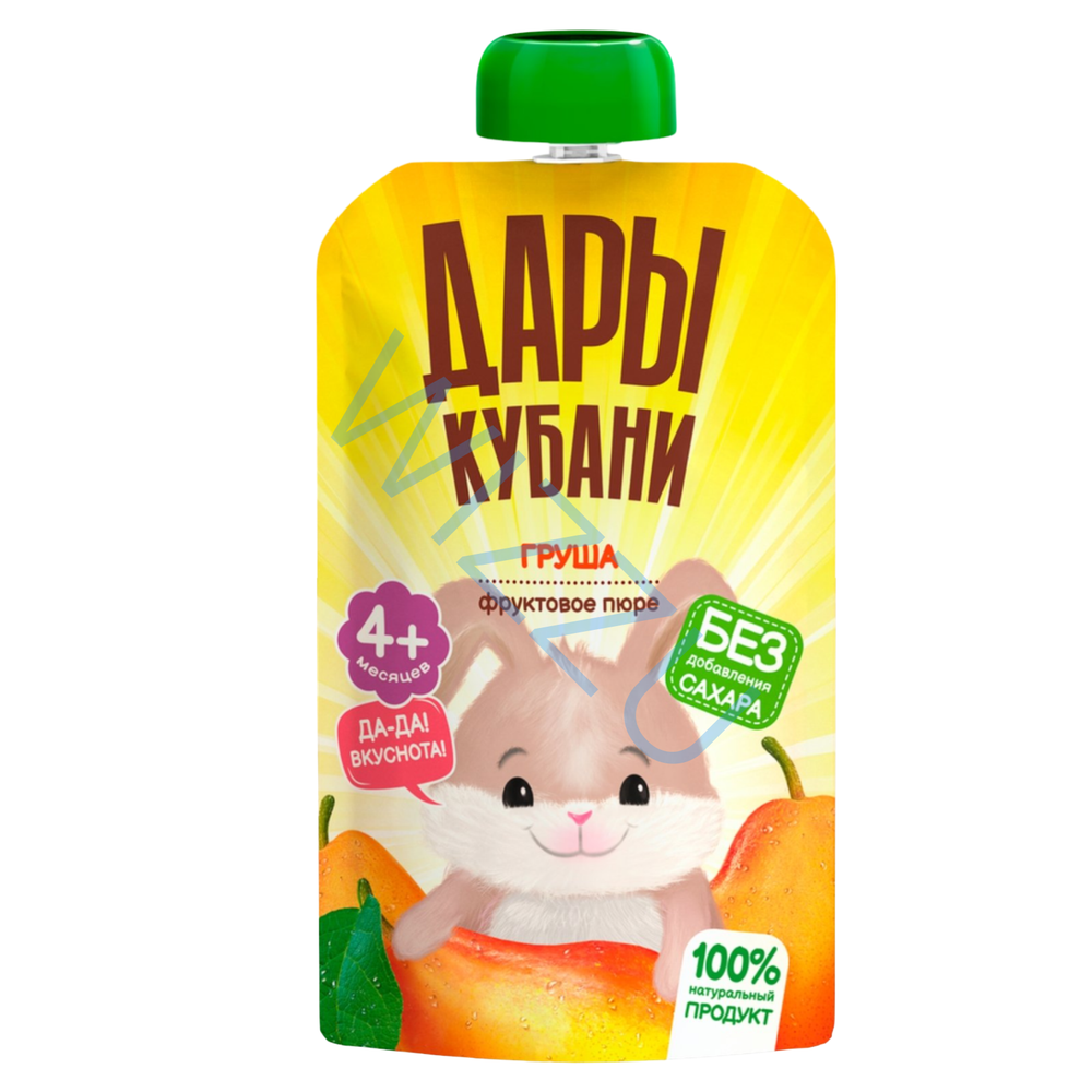 Пюре фруктовое Дары Кубани Груша, 90 г
