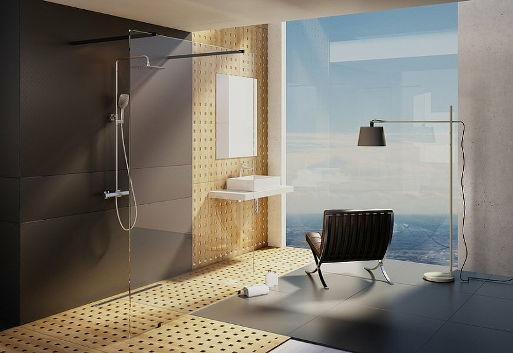 Душевая перегородка Ravak Walk-In Free 130 GW9FJ0C00Z1 профиль Хром стекло Transparent
