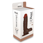 Коричневый вибратор REALISTIC VIBRATOR REAL RAPTURE BROWN - 21,5 см. (Цвет: коричневый)