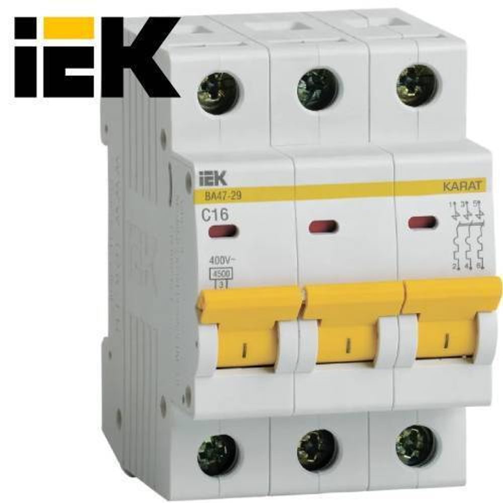 Автоматический выключатель IEK 3-Р 16А