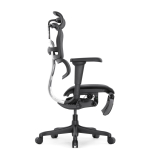 Кресло FALTO Ergohuman Ultra с подножкой ( чёрный каркас /сетка чёрный T-168-B1 Black )