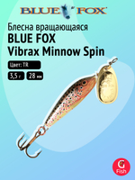 Блесна рыболовная вращающаяся Blue Fox Vibrax Minnow Spin №2, 3,5 г, TR