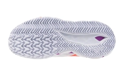 Женские Кроссовки теннисные Mizuno Wave Enforce Tour 2 CC - white/lava orange/dahlia