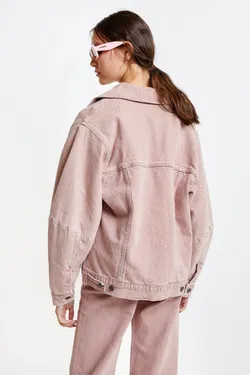 Куртка джинсовая утепленная женская LEVI'S LMC WEDGE SLEEVE TRUCKER LMC PINK SANDS
