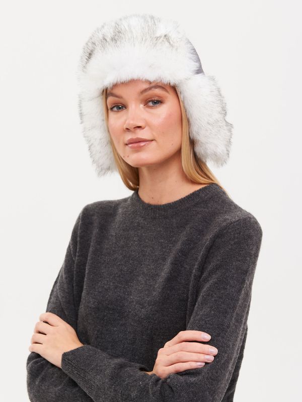 Шапка ушанка зимняя Siberia Lady ткань Breathable цвет Бирюза/Серый
