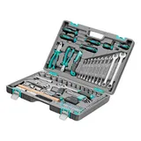 Набор инструментов, 1/2", 1/4", CrV, пластиковый кейс 98 предметов Stels — фото 1