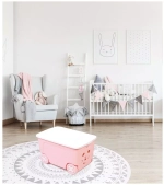 Ящик на колесах Lalababy Play with Me 50л персиковая карамель