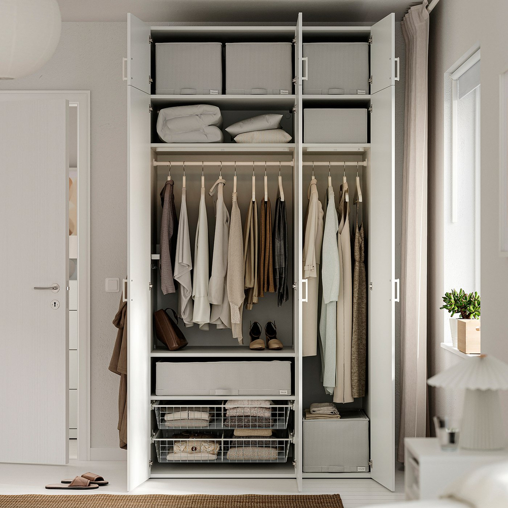 IKEA STUK  (ИКЕА СТУК)  -  Сумка для хранения - белый/черный 34x51x28 см
