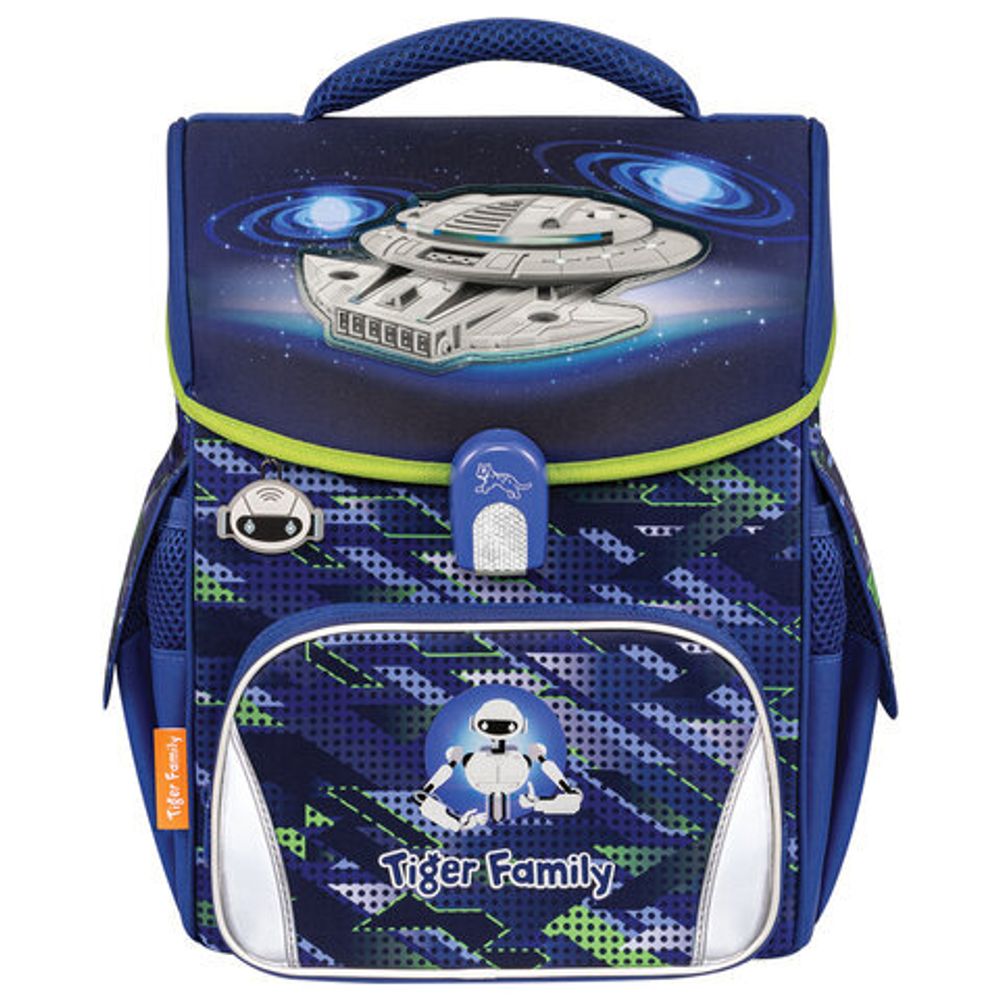 Ранец TIGER FAMILY для начальной школы, Jolly, "Robot in Space", 36х31х19 см, 270631